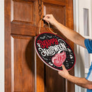 Detroit Red Wings Halloween Round Door Decor with Hanging Rope, 18x18