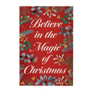 VivaStyle Festive Foliage Wall Decor, "Believe In The Magic of Christmas", 16"x24"