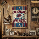 Colorado Avalanche, Canvas Wall Tapestry, Medium, 36x24