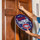 Montreal Canadiens Halloween Round Door Decor with Hanging Rope, 18x18