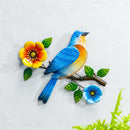 What She Shed Indoor Wall Decor, Metal & Glass, Bird on Branch Wall Art