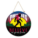 Philadelphia Phillies Bigfoot Round Door Decor with Hanging Rope, 18x18