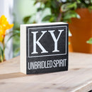 State Wooden Plock Kentucky 6x6"