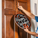 Cincinnati Bengals Holiday Round Door Decor with Hanging Rope, 18x18