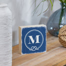 Coastal Wooden Plock Monogram Nautical 6" M M