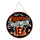 Cincinnati Bengals Halloween Round Door Decor with Hanging Rope, 18x18