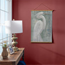 Seaside Retreat Indoor Wall Decor Canvas Tapestry, White Egret 36"x24" Canvas Tapestry