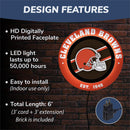Cleveland Browns, Metal Lite, Round