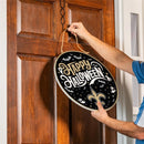 New Orleans Saints Halloween Round Door Decor with Hanging Rope, 18x18