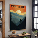High Country Indoor Wall Decor Canvas Tapestry, Respect The Locals 52"X 36" Canvas Tapestry