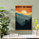 High Country Indoor Wall Decor Canvas Tapestry, Respect The Locals 36"x24" Canvas Tapestry