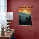 High Country Indoor Wall Decor Canvas Tapestry, Respect The Locals 36"x24" Canvas Tapestry