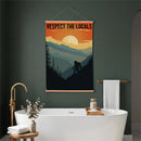 High Country Indoor Wall Decor Canvas Tapestry, Respect The Locals 36"x24" Canvas Tapestry