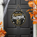 Vegas Golden Knights Halloween Round Door Decor with Hanging Rope, 18x18