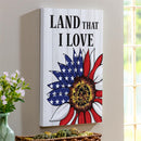 American Classic Indoor Wall Decor, Land that I Love, 16" L x 24" H