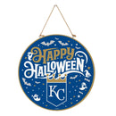 Kansas City Royals Halloween Round Door Decor with Hanging Rope, 18x18