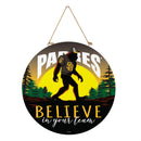 San Diego Padres Bigfoot Round Door Decor with Hanging Rope, 18x18