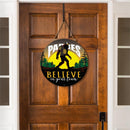 San Diego Padres Bigfoot Round Door Decor with Hanging Rope, 18x18