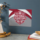 Indiana University, Div 1 Champs, 15.5"L x 11.5"H Medium Metal Wall Sign