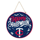 Minnesota Twins Halloween Round Door Decor with Hanging Rope, 18x18