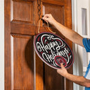 University of South Carolina Holiday Round Door Decor with Hanging Rope, 18x18