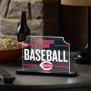 Cincinnati Reds Baseball Rectangle Desklite LED Decor