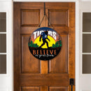 Detroit Tigers Bigfoot Round Door Decor with Hanging Rope, 18x18