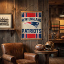 New England Patriots, Canvas Wall Tapestry, Medium, 36x24