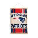 New England Patriots, Canvas Wall Tapestry, Medium, 36x24