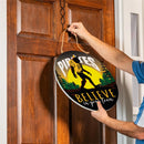 Pittsburgh Pirates Bigfoot Round Door Decor with Hanging Rope, 18x18