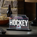 Colorado Avalanche Hockey Rectangle Desklite LED Decor