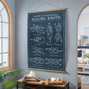 Seaside Retreat Indoor Wall Decor Canvas Tapestry, Sailing Knots 52"X 36" Canvas Tapestry
