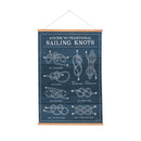 Seaside Retreat Indoor Wall Decor Canvas Tapestry, Sailing Knots 36"x24" Canvas Tapestry
