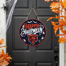 Chicago Bears Halloween Round Door Decor with Hanging Rope, 18x18
