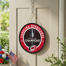 Carolina Hurricanes 2026 Stanley Cup Champions Door Decor with Hanging Rope, 18x18