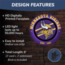 Minnesota Vikings, Metal Lite, Round