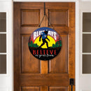 Toronto Blue Jays Bigfoot Round Door Decor with Hanging Rope, 18x18