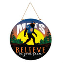 New York Mets Bigfoot Round Door Decor with Hanging Rope, 18x18