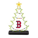 Boston Red Sox Baseball Holiday Tree Desklite LED Decor