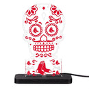 Boston Red Sox Baseball Sugar Skull Desklite LED Decor