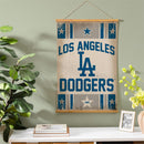 Los Angeles Dodgers, Canvas Wall Tapestry, Medium, 36x24