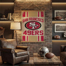 San Francisco 49ers, Canvas Wall Tapestry, Large, 54x36