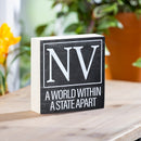 State Wooden Plock Nevada 6x6"