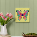 Bunny Blooms Indoor Wall Decor, Pink Butterfly, 12" L x 12" H