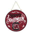 University of South Carolina Halloween Round Door Decor with Hanging Rope, 18x18