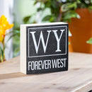 State Wooden Plock Wyoming 6x6"