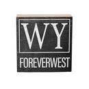 State Wooden Plock Wyoming 6x6"
