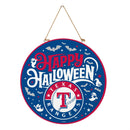 Texas Rangers Halloween Round Door Decor with Hanging Rope, 18x18