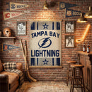Tampa Bay Lightning, Canvas Wall Tapestry, Large, 54x36