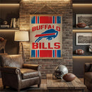 Buffalo Bills, Canvas Wall Tapestry, Large, 54x36